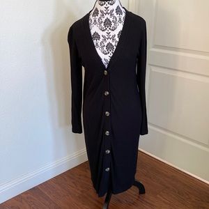 Woman’s Loft brand long sleeves button up dress